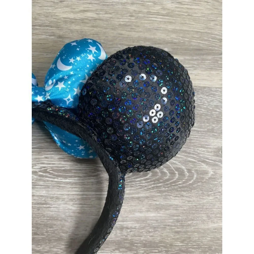 Disneyland WDW 2017 Minnie Mouse Moon and Stars sequin headband Ears